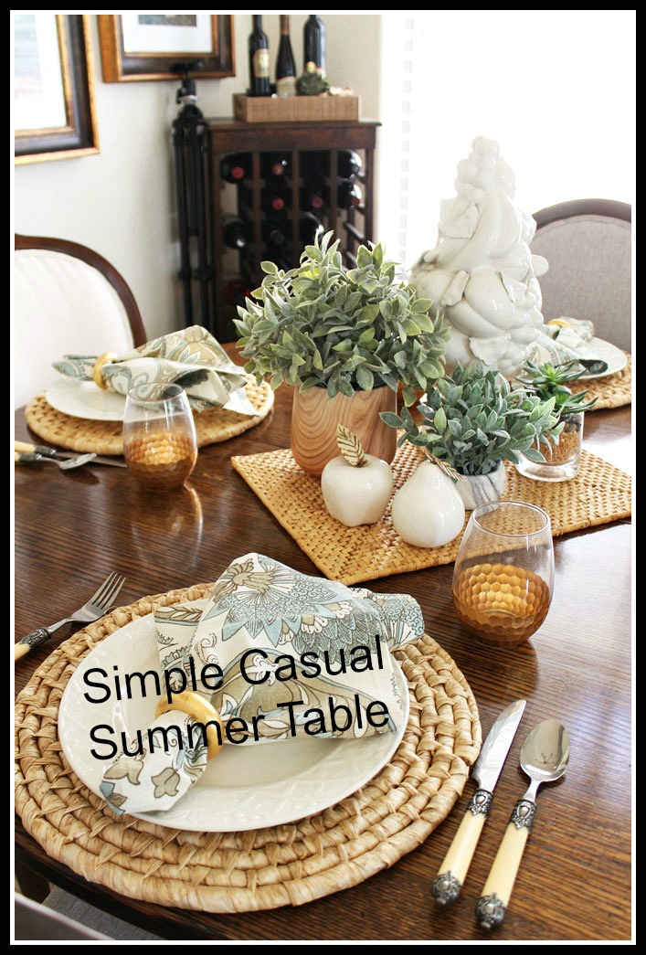 Simple Casual Summer Table